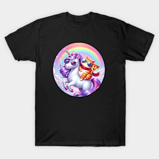 Cute Pizza Unicorn Lover, Love Eating Pizza T-Shirt